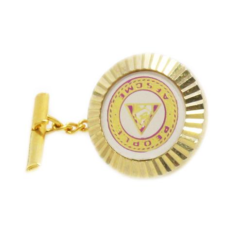 アンティーク カフス ピンズ セット ゴールド AFSCME People #1766 カフスボタン カフリンクス |  | 04