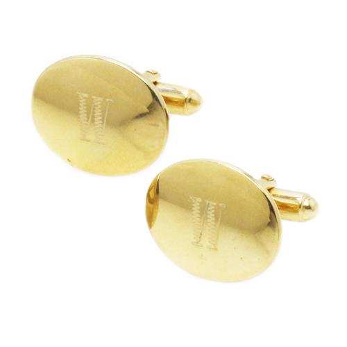 アンティーク カフス カフスボタン ゴールド オーバル W #1769 カフリンクス |  | 02