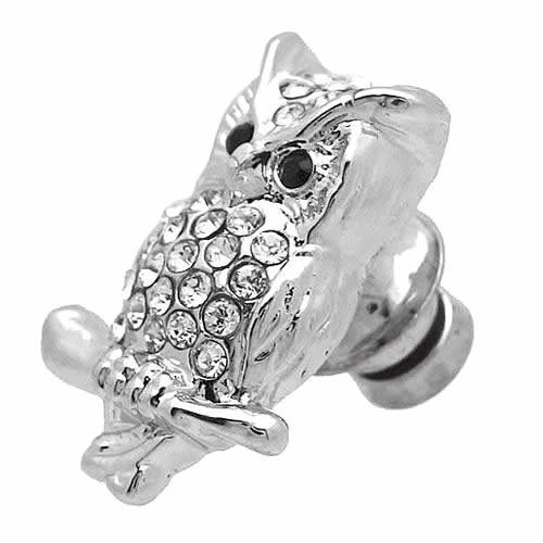 ピンズ ラペルピン スワンク フクロウ スワロフスキー クリアー SWANK |  | 01