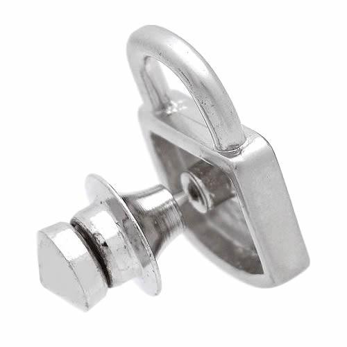 ピンズ ラペルピン スワンク  南京錠 鍵 レッド パッドロック SWANK |  | 01