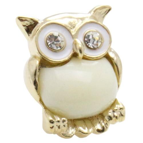 ピンズ ラペルピン スワンク フクロウ ホワイト ミミズク SWANK | 