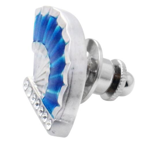 ピンズ ラペルピン 扇 扇子 団扇 ブルー |  | 02