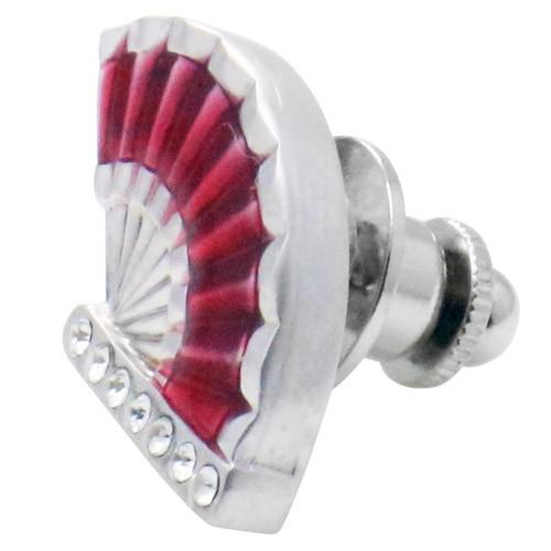 ピンズ ラペルピン 扇 扇子 団扇 レッド |  | 02