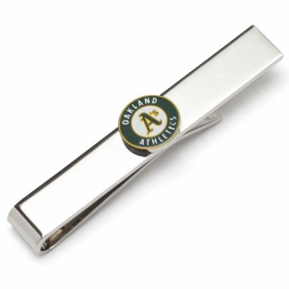 注目ブランドのギフト Mlb 公式ライセンスのチームロゴ タイクリップ タイバー ネクタイピン メジャーリーグ Mlb アスレチックス オークランド タイピン メンズアクセサリー