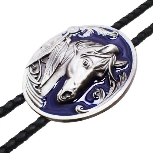 ループタイ ポーラータイ ウエスタン ネイティブアメリカン風 青馬  ネックレス ポロタイ ボロタイ |  | 02