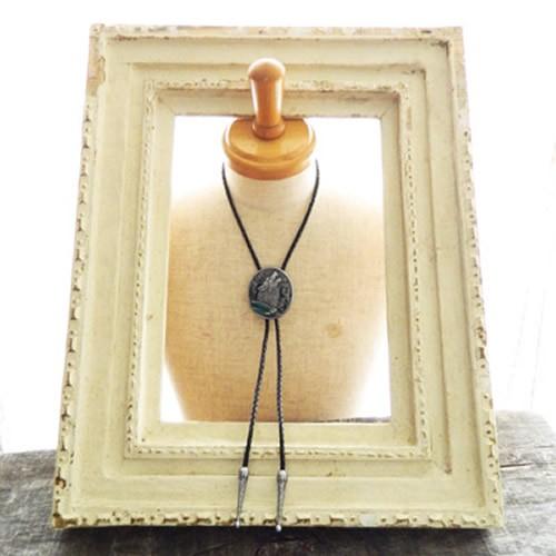 ループタイ ポーラータイ ウエスタン ネイティブアメリカン風 オオカミ ネックレス ポロタイ ボロタイ |  | 06