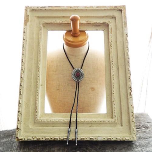 ループタイ ポーラータイ ウエスタン ネイティブアメリカン風 ジオメトリック柄  ネックレス ポロタイ ボロタイ |  | 06