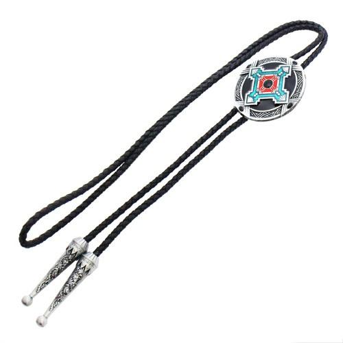 ループタイ ポーラータイ ウエスタン ネイティブアメリカン風 クロス ネックレス ポロタイ ボロタイ |  | 03