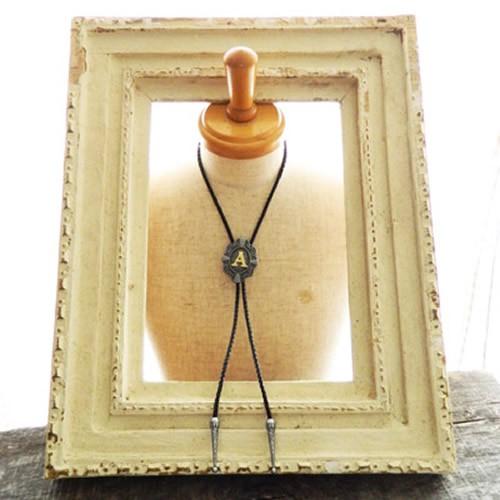 ループタイ ポーラータイ A アルファベット イニシャル ネックレス ポロタイ ボロタイ |  | 06