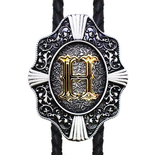 ループタイ ポーラータイ H アルファベット イニシャル ネックレス ポロタイ ボロタイ |  | 01