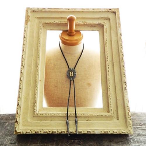 ループタイ ポーラータイ H アルファベット イニシャル ネックレス ポロタイ ボロタイ |  | 06