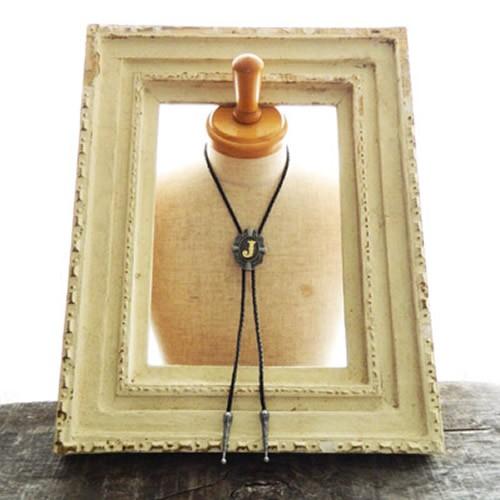 ループタイ ポーラータイ J アルファベット イニシャル ネックレス ポロタイ ボロタイ |  | 06