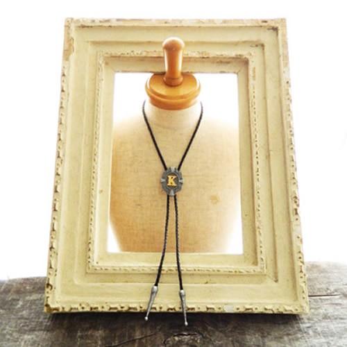 ループタイ ポーラータイ K アルファベット イニシャル ネックレス ポロタイ ボロタイ |  | 06