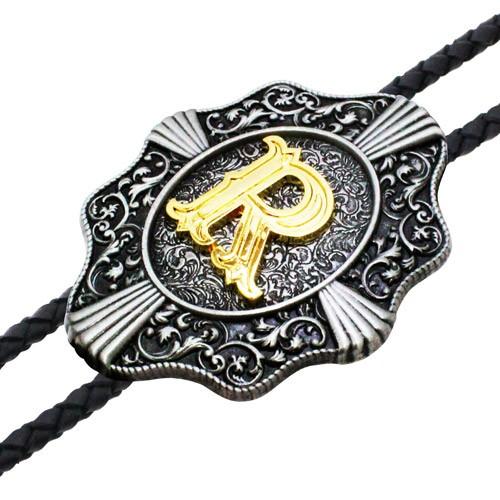 ループタイ ポーラータイ R アルファベット イニシャル ネックレス ポロタイ ボロタイ |  | 01