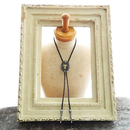 ループタイ ポーラータイ T アルファベット イニシャル ネックレス ポロタイ ボロタイ |  | 06