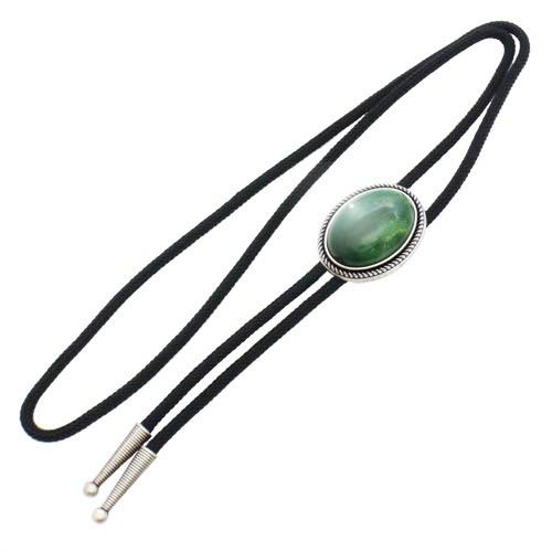 ループタイ ポーラータイ グリーン オーバル ストーン ポロタイ ボロタイ ネックレス |  | 03