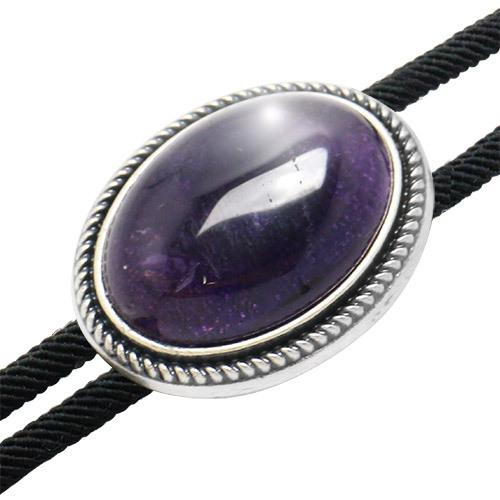 ループタイ ポーラータイ パープル オーバル ストーン ポロタイ ボロタイ |  | 02