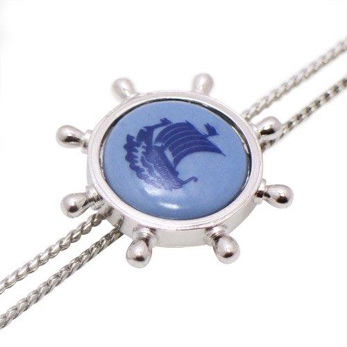 ループタイ ポーラータイ スワンク & ロイヤルコペンハーゲン コラボ 帆船 ネックレス ポロタイ ボロタイ Swank & Royal Copenhagen |  | 02