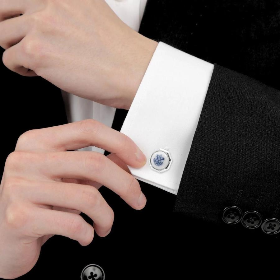 スワンク & ロイヤルコペンハーゲン カフス カフスボタン コラボ カフリンクス Swank & Royal Copenhagen |  | 04