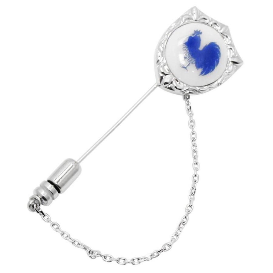 Swank & Royal Copenhagen スワンク & ロイヤルコペンハーゲン コラボ ニワトリ 鶏 ラペルピン |  | 01