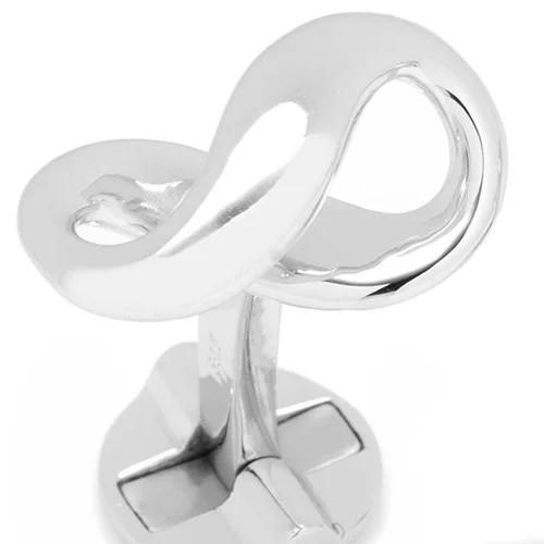 カフスボタン カフス スターリングシルバー インフィニティ カフリンクス Ox & Bull Trading Co |  | 01