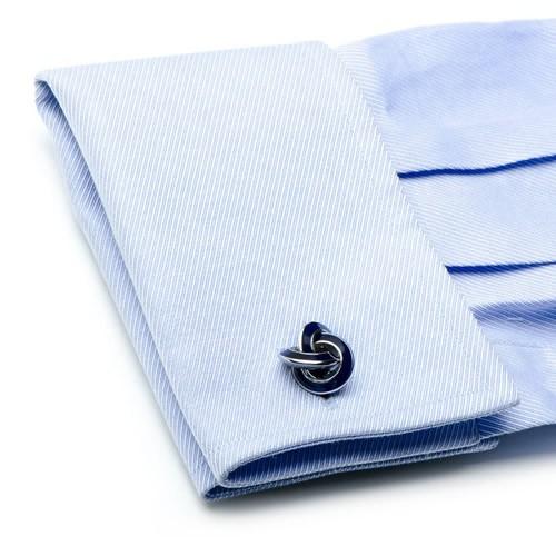 カフス カフスボタン スターリングシルバー ブルー ノット カフリンクス Ox & Bull Trading Co |  | 03