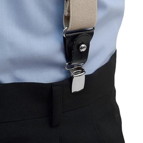 サスペンダー 無地 ネイビー クリップ ボタン 兼用 2WAY |  | 04