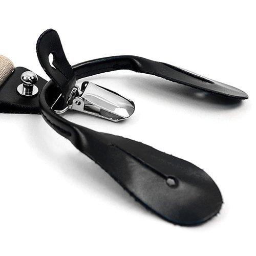 サスペンダー 無地 カーキ クリップ ボタン 兼用 2WAY |  | 06