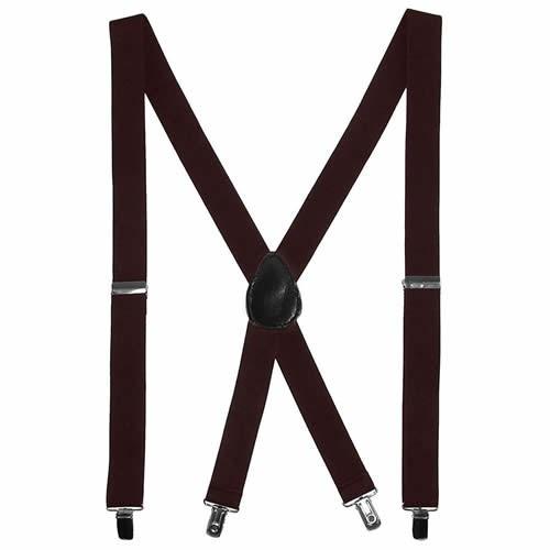 サスペンダー クリップ 無地 ダークブラウン |  | 02