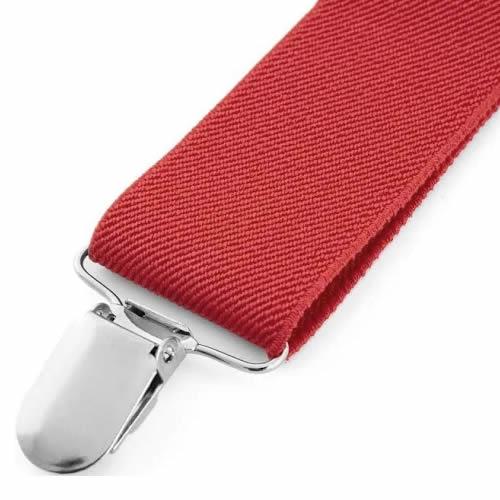 サスペンダー クリップ 無地 赤 レッド |  | 02
