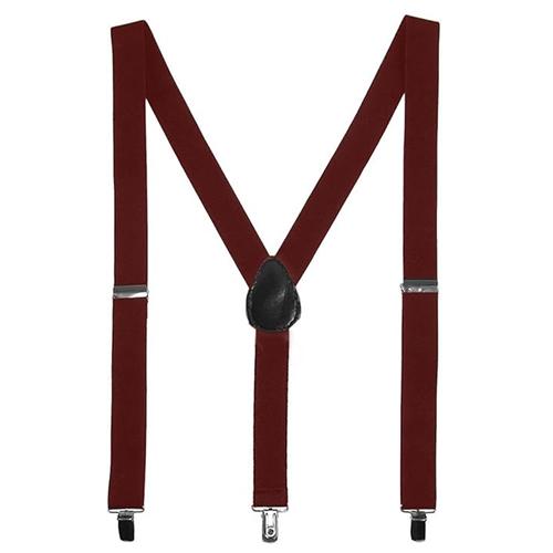 サスペンダー クリップ 無地 バーガンディー |  | 01