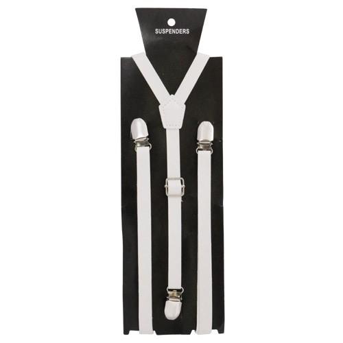 サスペンダー クリップ 無地 ホワイト レザー |  | 02