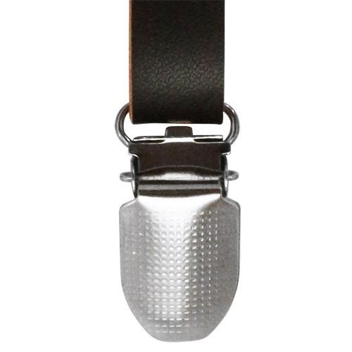 サスペンダー クリップ 無地 ダークブラウン |  | 01