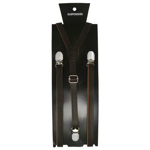 サスペンダー クリップ 無地 ダークブラウン |  | 02