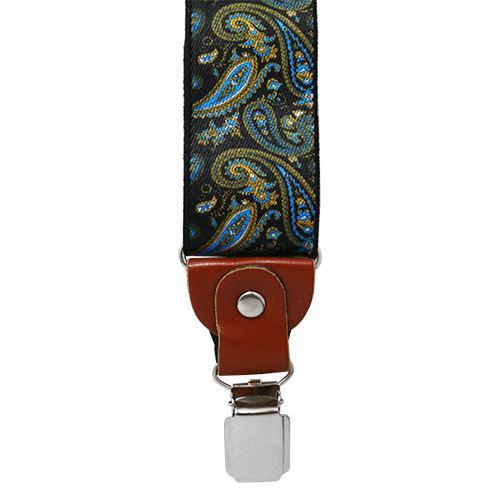 サスペンダー クリップ Y型 ペイズリー ブラック |  | 01