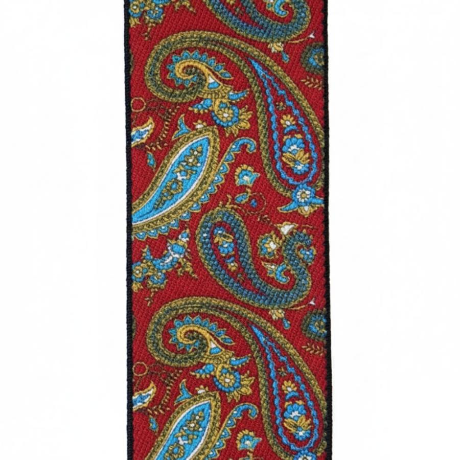 サスペンダー クリップ Y型 ペイズリー レッド |  | 03