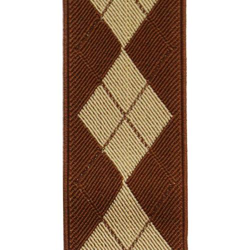 サスペンダー クリップ Y型 アーガイル チェック ブラウン ベージュ |  | 02