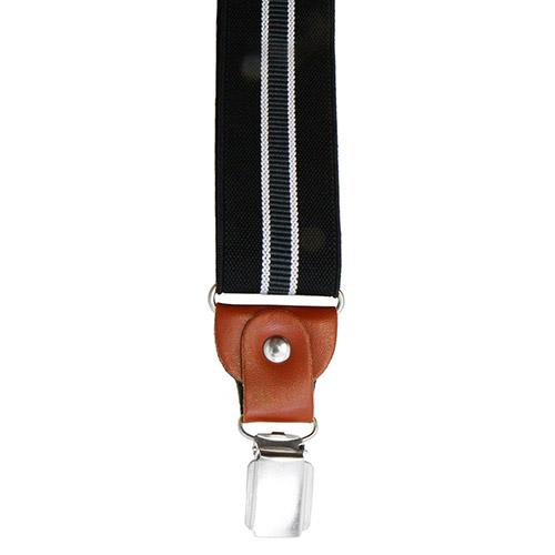 サスペンダー クリップ Y型 ストライプ ブラック |  | 03