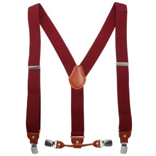 サスペンダー クリップ Y型 無地 レッド |  | 03