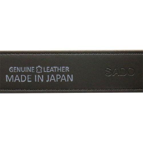 SADO  サド カウレザー ベルト ダークブラウン 30mm 姫路レザー ハンドメイド |  | 05