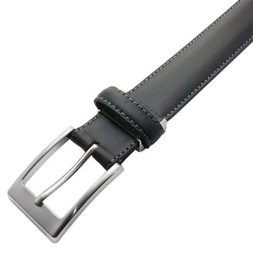 SADO  サド スペインレザー ベルト ブラック 30mm 盛上 ツヤなし プレーンベルト ハンドメイド |  | 03