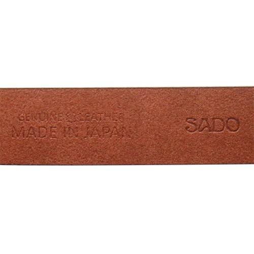SADO  サド スペインレザー ベルト ブラウン 30mm プレーンベルト ハンドメイド |  | 05