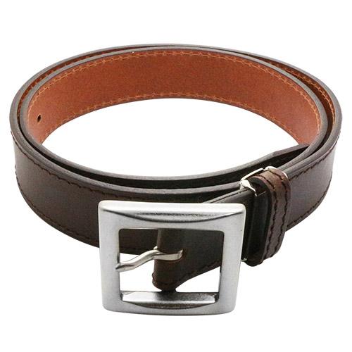 SADO バッファローレザー ベルト ダークブラウン 35mm ステッチ ハンドメイド |  | 01