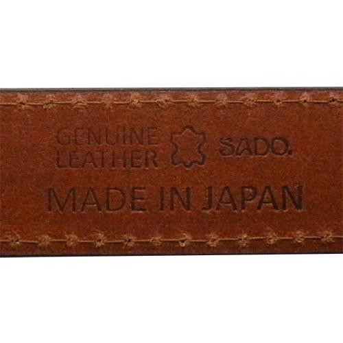 SADO バッファローレザー ベルト ダークブラウン 35mm ステッチ ハンドメイド |  | 05