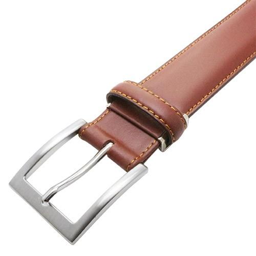 SADO  サド スペインレザー ベルト ブラウン 35mm 盛上 ツヤなし ビジネスベルト ハンドメイド |  | 03