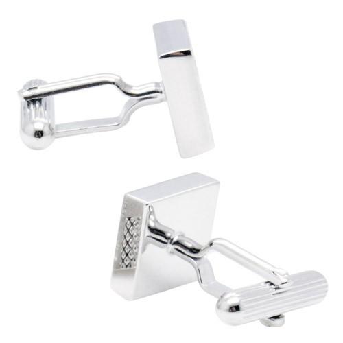 ダックス DAKS カフスボタン ネクタイピン セット シルバー エンボス チェック  カフス カフリンクス タイバー タイクリップ |  | 04