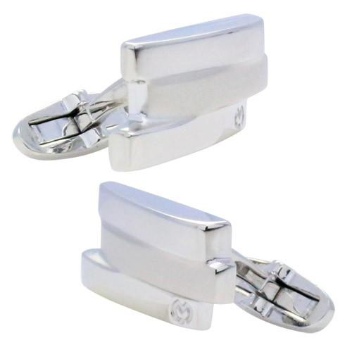 ミラ ショーン カフス ネクタイピン セット シルバー オーバーラップ