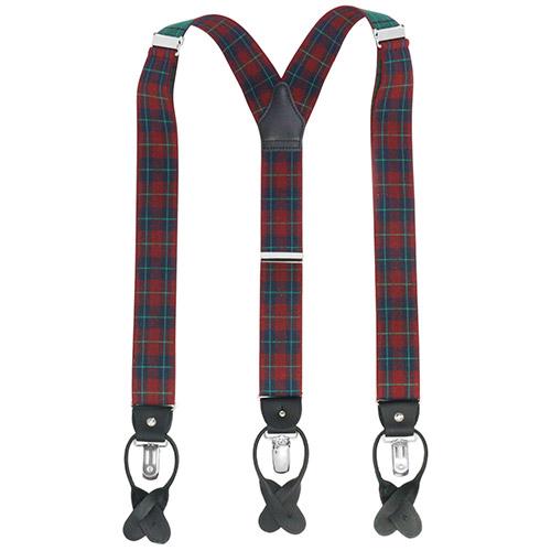 アルバートサーストン サスペンダー Sサイズ 赤チェック柄 ALBERT THURSTON アルバートサーストン サスペンダー レッド 赤