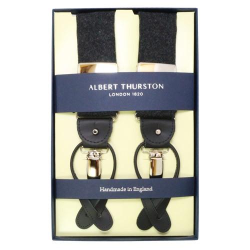 アルバートサーストン サスペンダー ブラック フランネル ALBERT THURSTON |  | 01