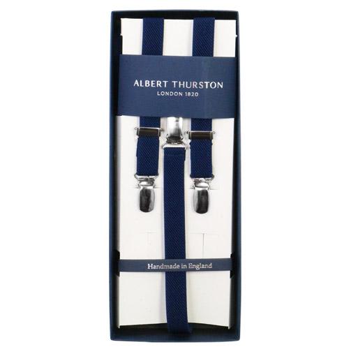 アルバートサーストン サスペンダー ELASTIC ネイビー ALBERT